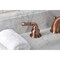 Kingston Brass KB966 Widespread Bathroom Faucet with Retail Pop-Up, Antique Copper KB966 - alternate 3